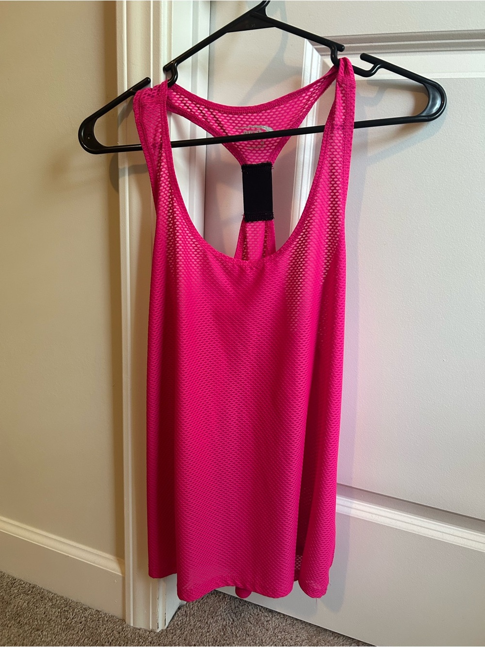 Hot Pink Mesh Racerback Tank